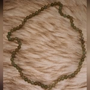 26.5 inch Green Jade hand-knotted necklace